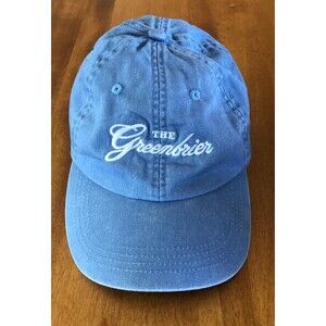 The Greenbrier Resort Ball Cap Hat YOUTH Unisex Blue Adjustable West Virginia